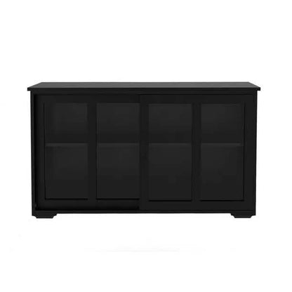 Buffet Sideboard with Sliding Glass Door and Adjustable Shelf DailySale