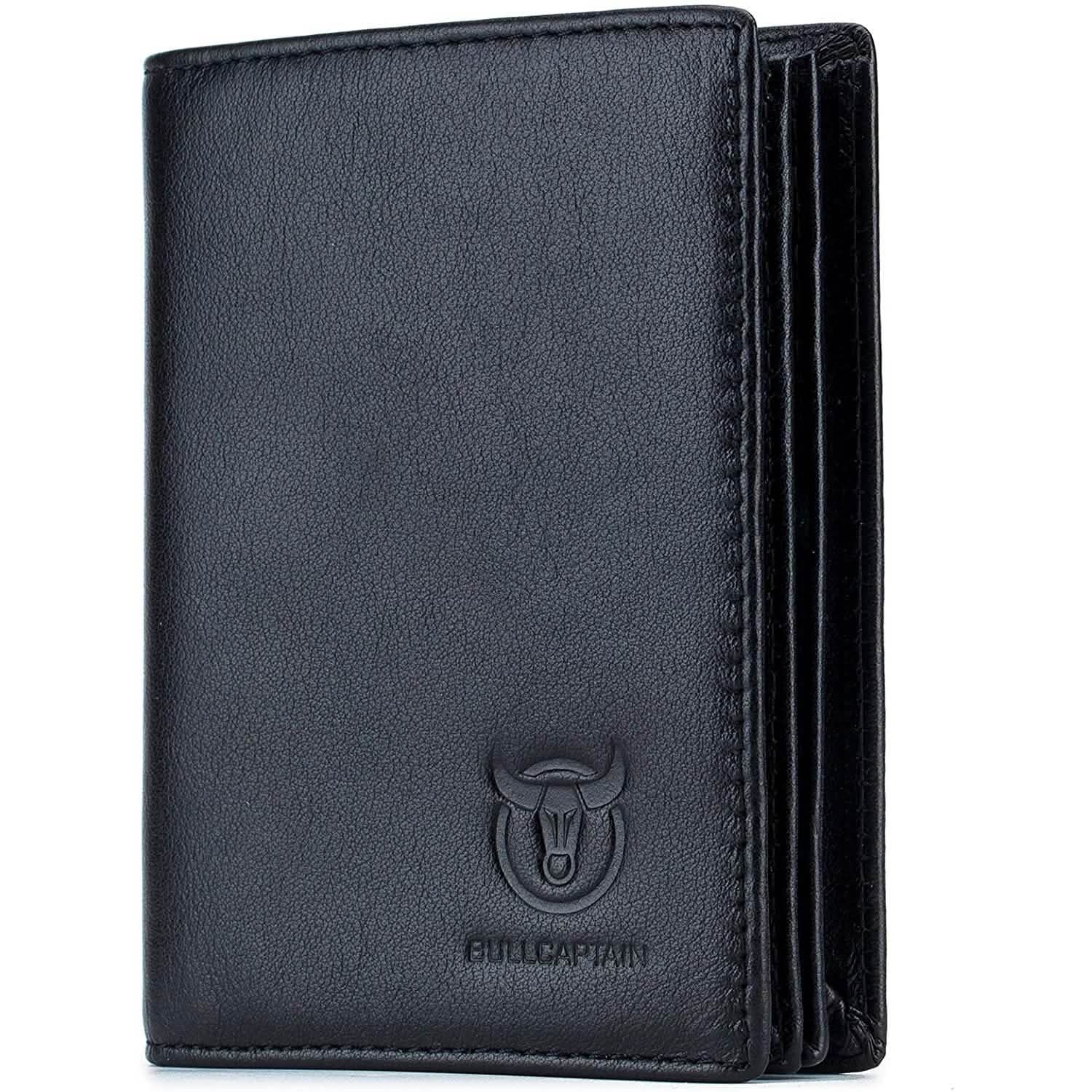 Bullcaptain Large Capacity Genuine Leather Bifold Wallet/Credit Card Holder DailySale
