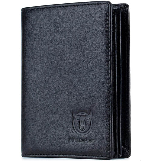 Bullcaptain Large Capacity Genuine Leather Bifold Wallet/Credit Card Holder DailySale