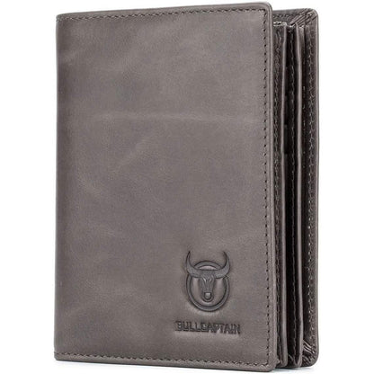 Bullcaptain Large Capacity Genuine Leather Bifold Wallet/Credit Card Holder DailySale
