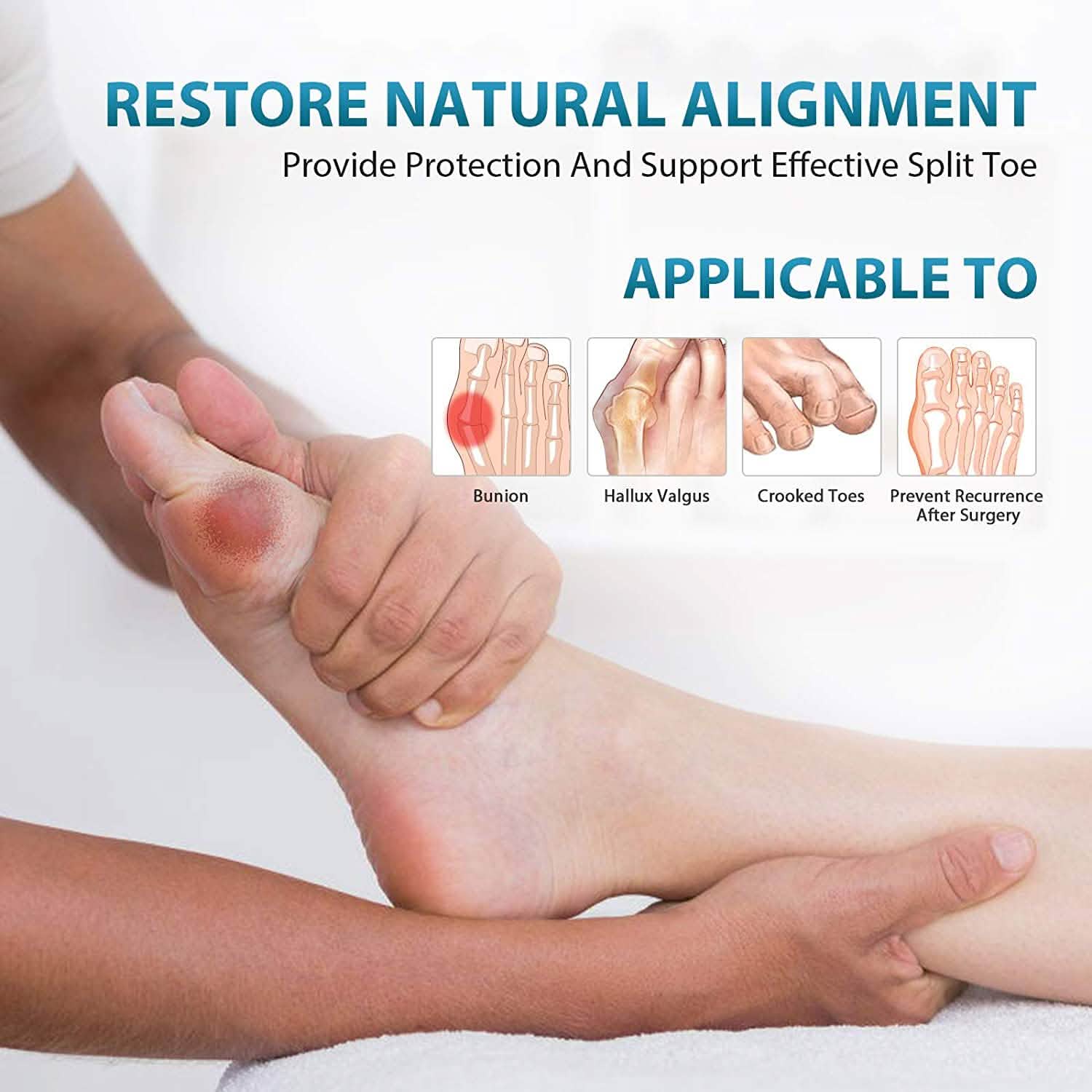 Bunion Corrector Big Toe Straightener Pain Relief DailySale