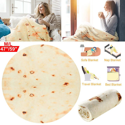 Burrito Tortilla Throw Blanket DailySale