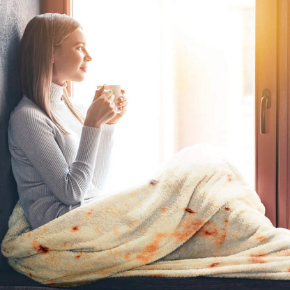 Burrito Tortilla Throw Blanket DailySale