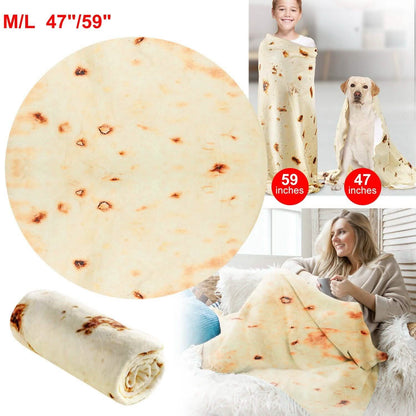 Burrito Tortilla Throw Blanket DailySale