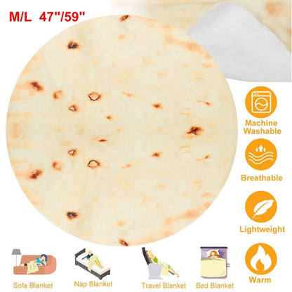 Burrito Tortilla Throw Blanket DailySale
