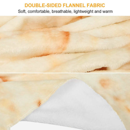 Burrito Tortilla Throw Blanket DailySale