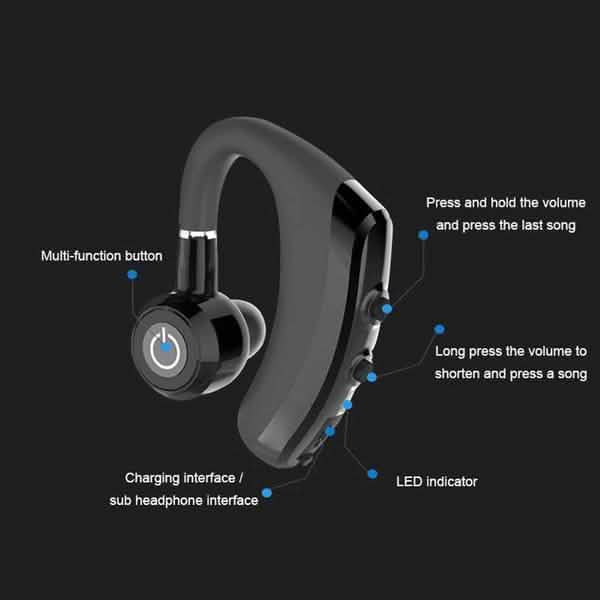 Business Wireless Bluetooth Earphone with Mic and Noise Cancellation DailySale