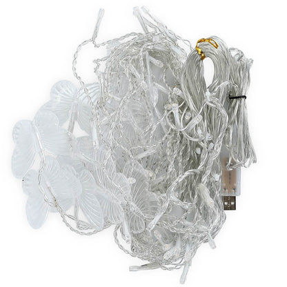 Butterfly Curtain String Lights USB Powered with 8 Modes 96 LED Remote Control DailySale