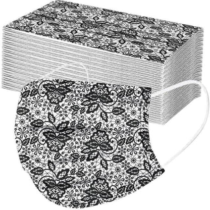 Butterfly Disposable Mask Flowers Lace DailySale