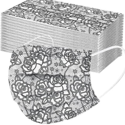 Butterfly Disposable Mask Flowers Lace DailySale
