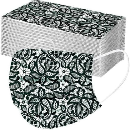Butterfly Disposable Mask Flowers Lace DailySale