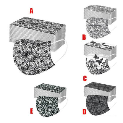 Butterfly Disposable Mask Flowers Lace DailySale