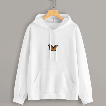 Butterfly Graphic Drawstring Hoodie DailySale