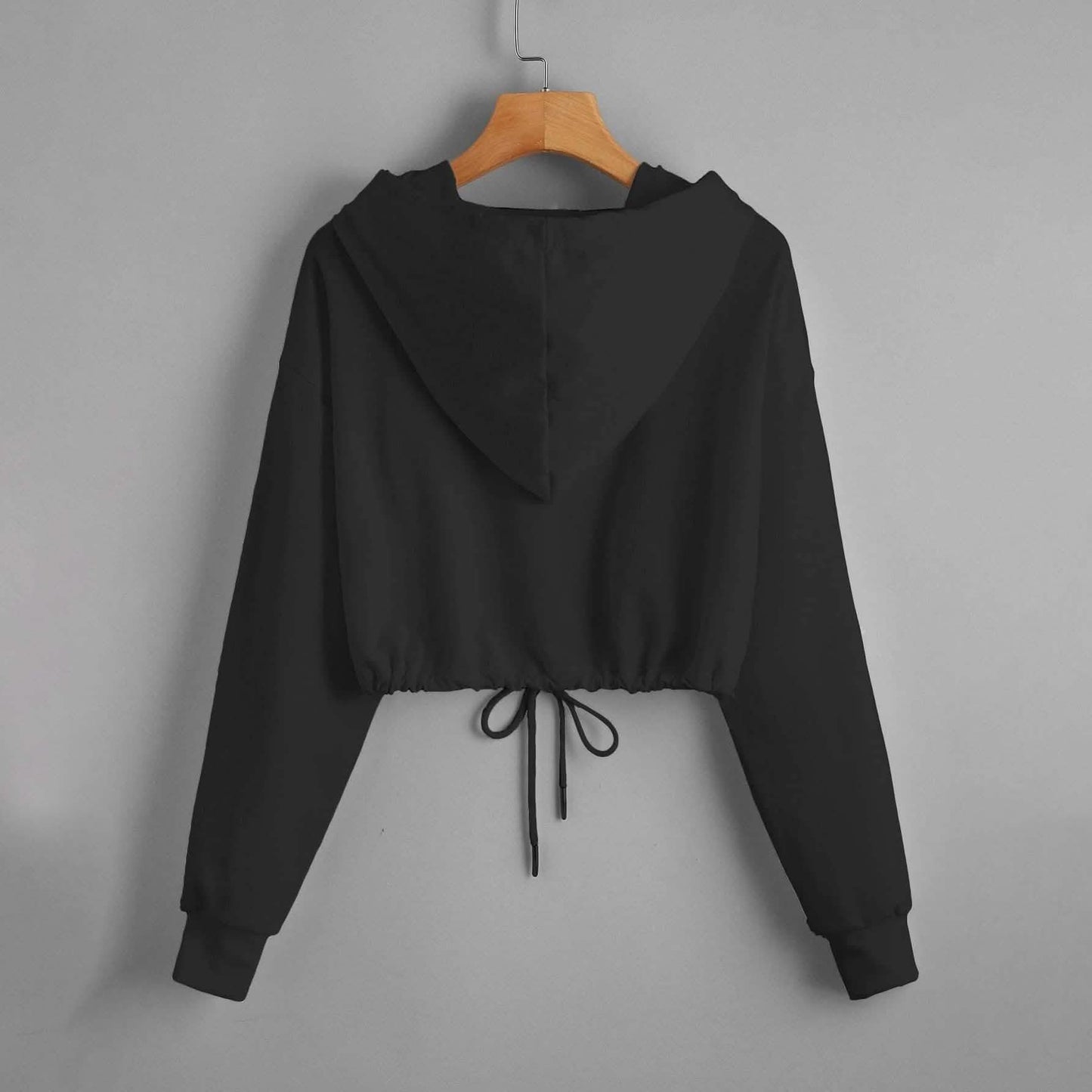 Butterfly Print Drawstring Hem Hoodie DailySale
