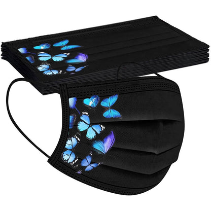 Butterfly Printed Paper Mask DailySale