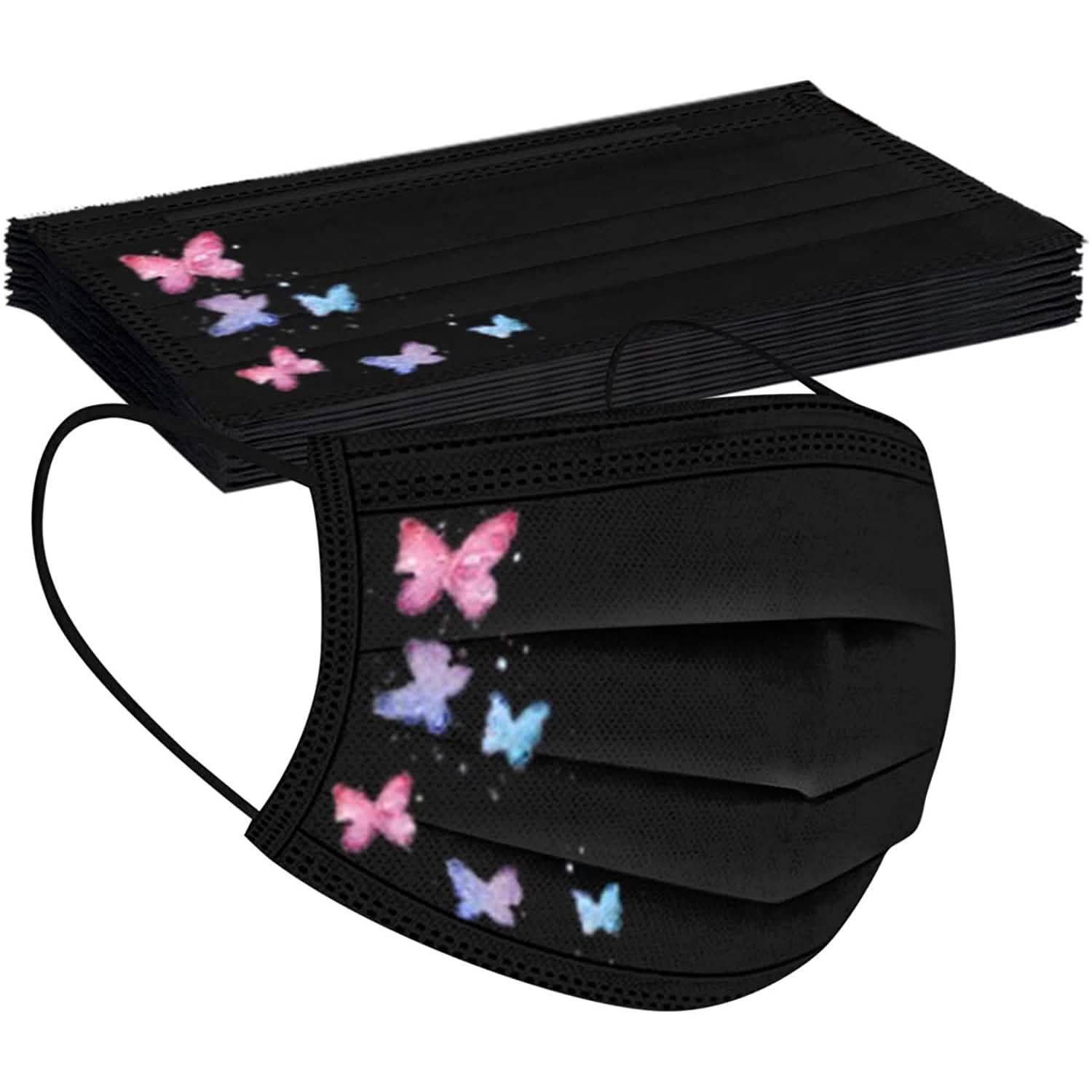 Butterfly Printed Paper Mask DailySale