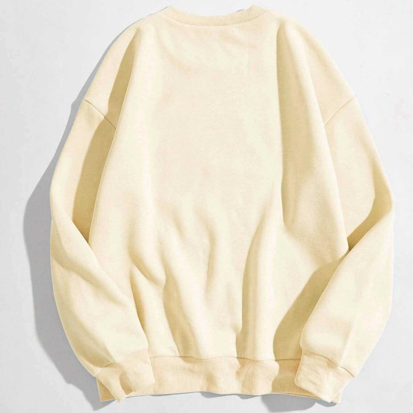 Butterfly & Slogan Graphic Thermal Sweatshirt DailySale