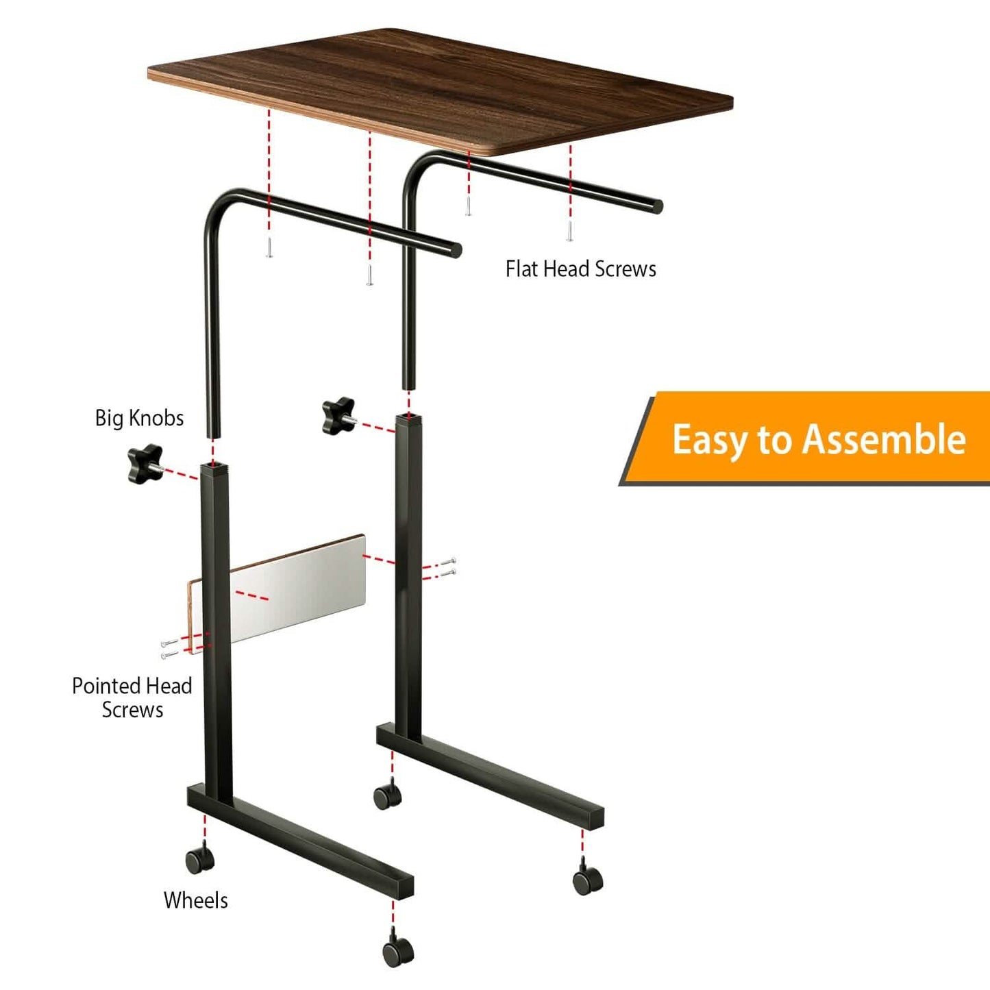 C Side Laptop Small Slim Snack Side Table DailySale