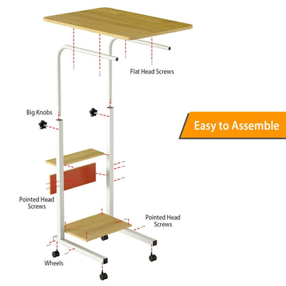 C Side Laptop Small Slim Snack Side Table DailySale