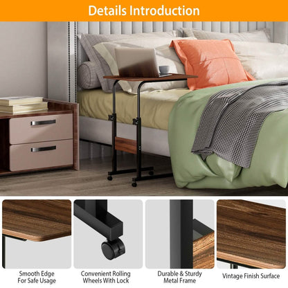 C Side Laptop Small Slim Snack Side Table DailySale