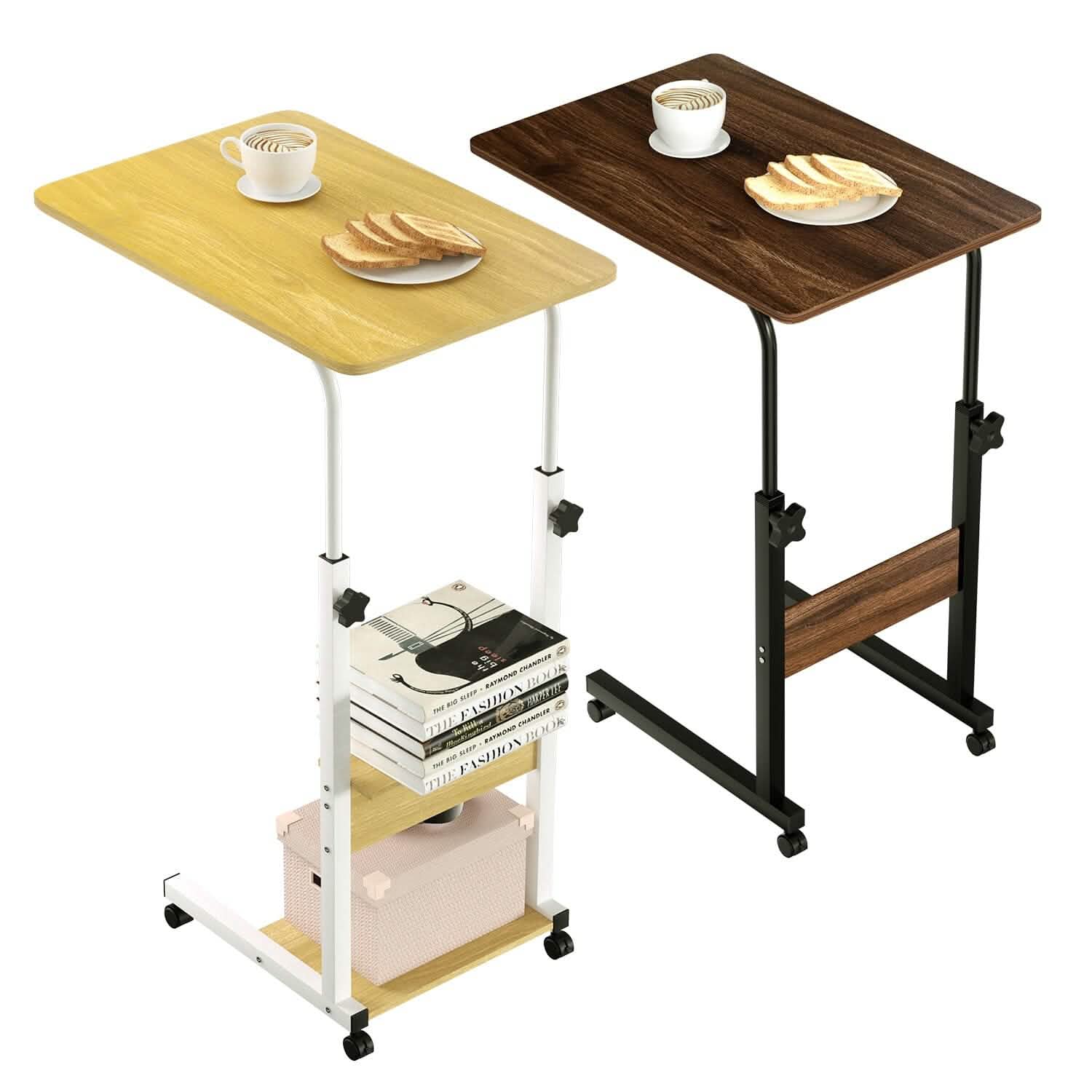 C Side Laptop Small Slim Snack Side Table DailySale