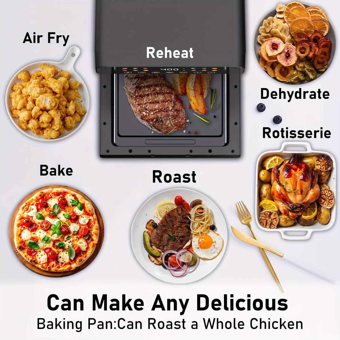 12QT 12-in-1 Smart Air Fryer Oven DailySale