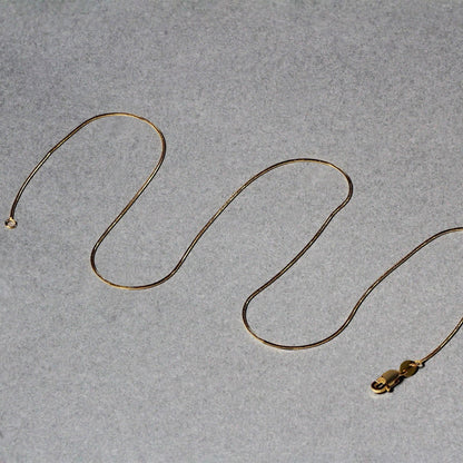 14k Yellow Gold Round Snake Chain 0.7mm Bids.com