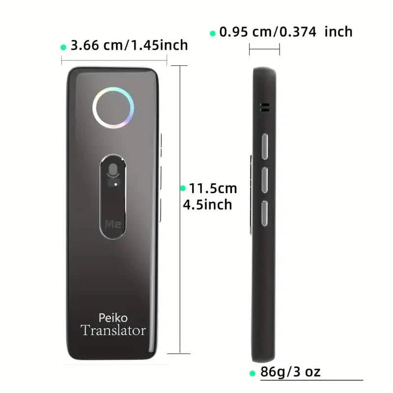 Compact Language Translator – 136 Languages, Two-Way Voice, Portable DailySale