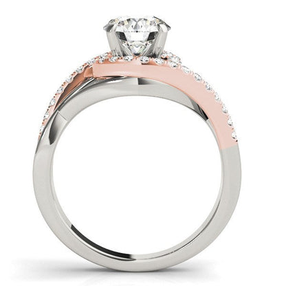 14k White And Rose Gold Bypass Diamond Engagement Ring (1 1/4 cttw) Bids.com