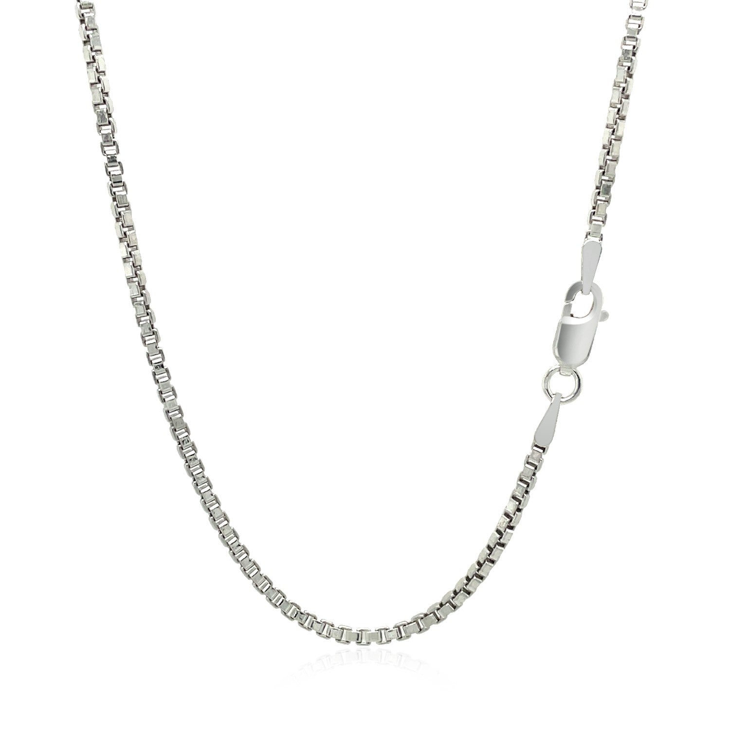 Sterling Silver Rhodium Plated Box Chain 1.8mm Bids.com