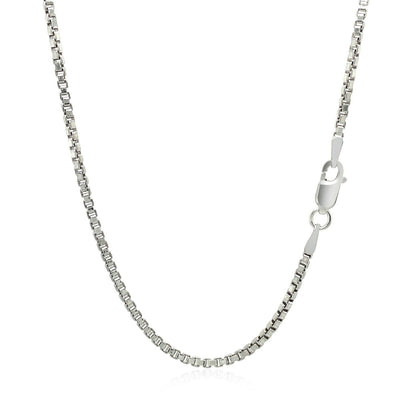 Sterling Silver Rhodium Plated Box Chain 1.8mm Bids.com