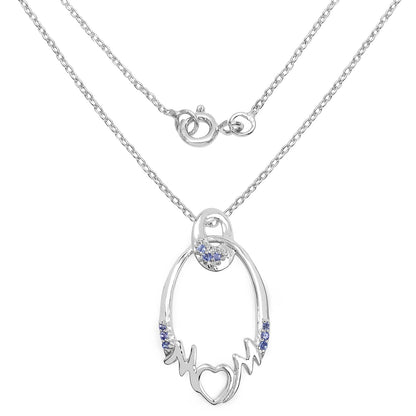 0.18 Carat Genuine Tanzanite .925 Sterling Silver Pendant Bids.com