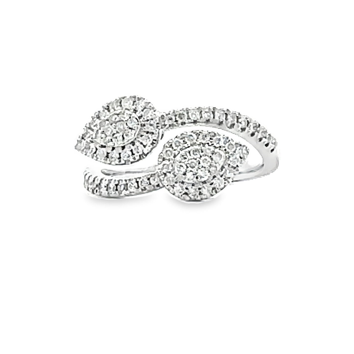 Genuine .50ct Diamond Ring 10KT White Gold Bids.com
