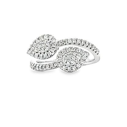 Genuine .50ct Diamond Ring 10KT White Gold Bids.com