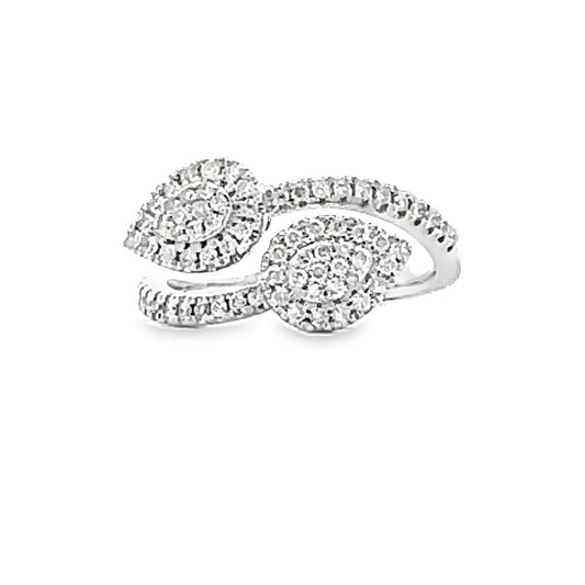 Genuine .50ct Diamond Ring 10KT White Gold Bids.com