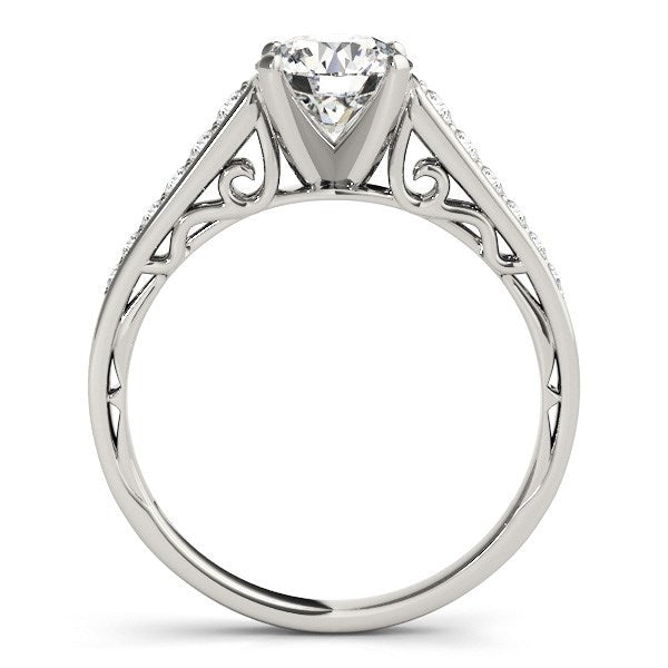 14k White Gold Cathedral Design Diamond Engagement Ring (1 1/4 cttw) Bids.com