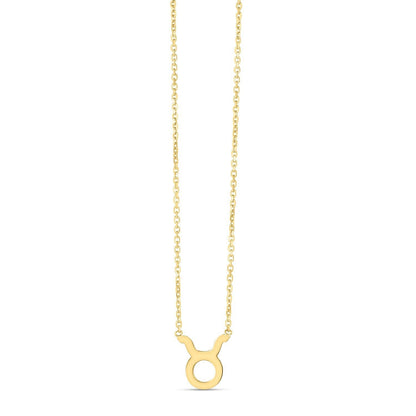 14K Yellow Gold Taurus Necklace Bids.com