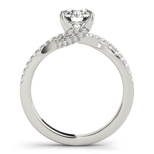 14k White Gold Fancy Prong Split Shank Diamond Engagement Ring (1 1/4 cttw) Bids.com