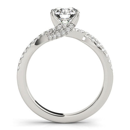 14k White Gold Fancy Prong Split Shank Diamond Engagement Ring (1 1/4 cttw) Bids.com