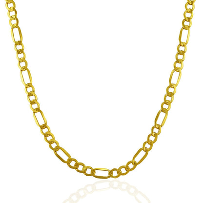 4.6mm 10k Yellow Gold Lite Figaro Chain Bids.com