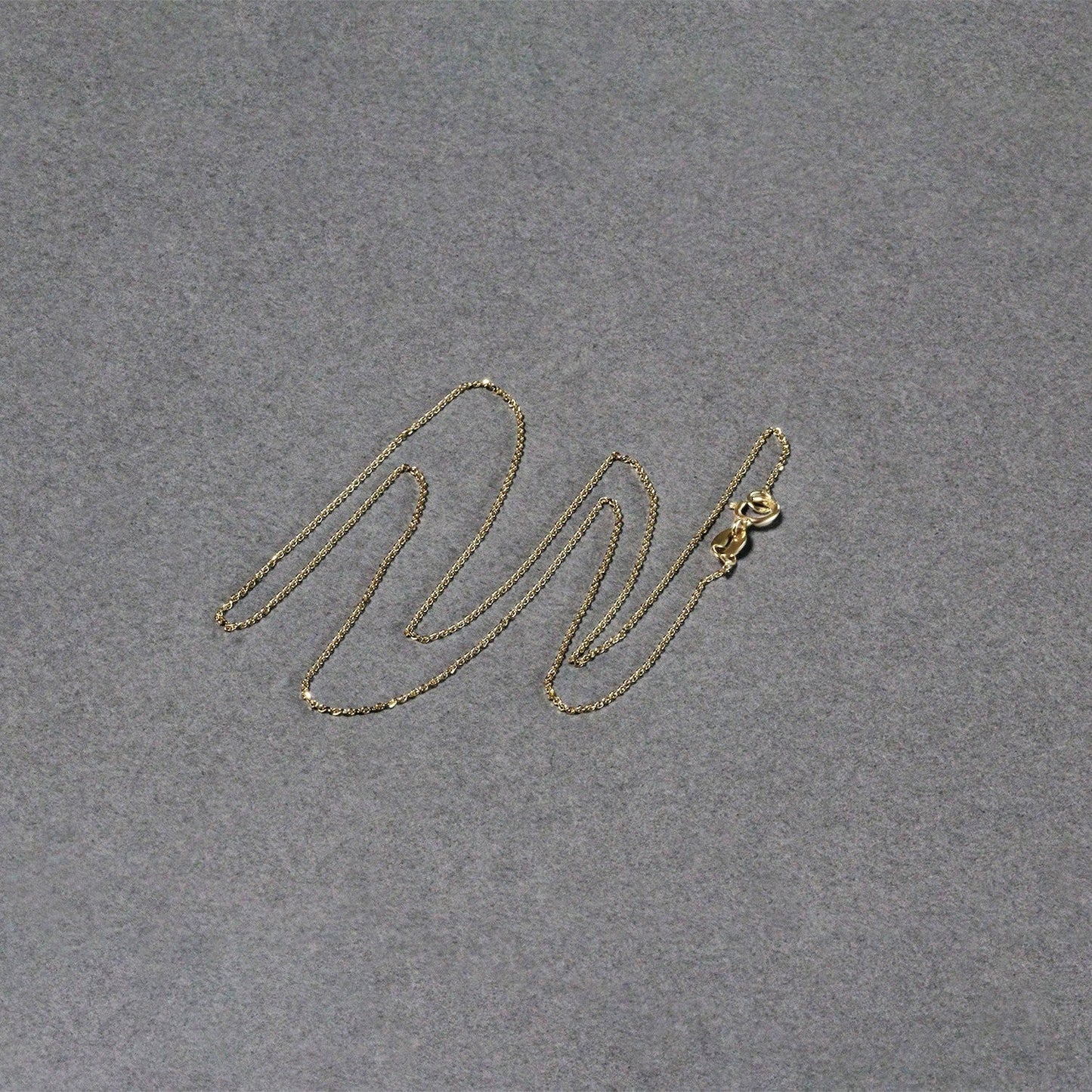14k Yellow Gold Diamond Cut Cable Link Chain 0.7mm Bids.com