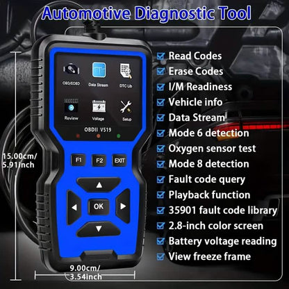 OBD2 Engine Diagnostic Tool – Universal Code Reader (Blue) DailySale