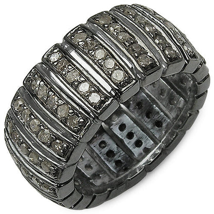 1.25 Carat Genuine TLB Diamond .925 Sterling Silver Ring Bids.com