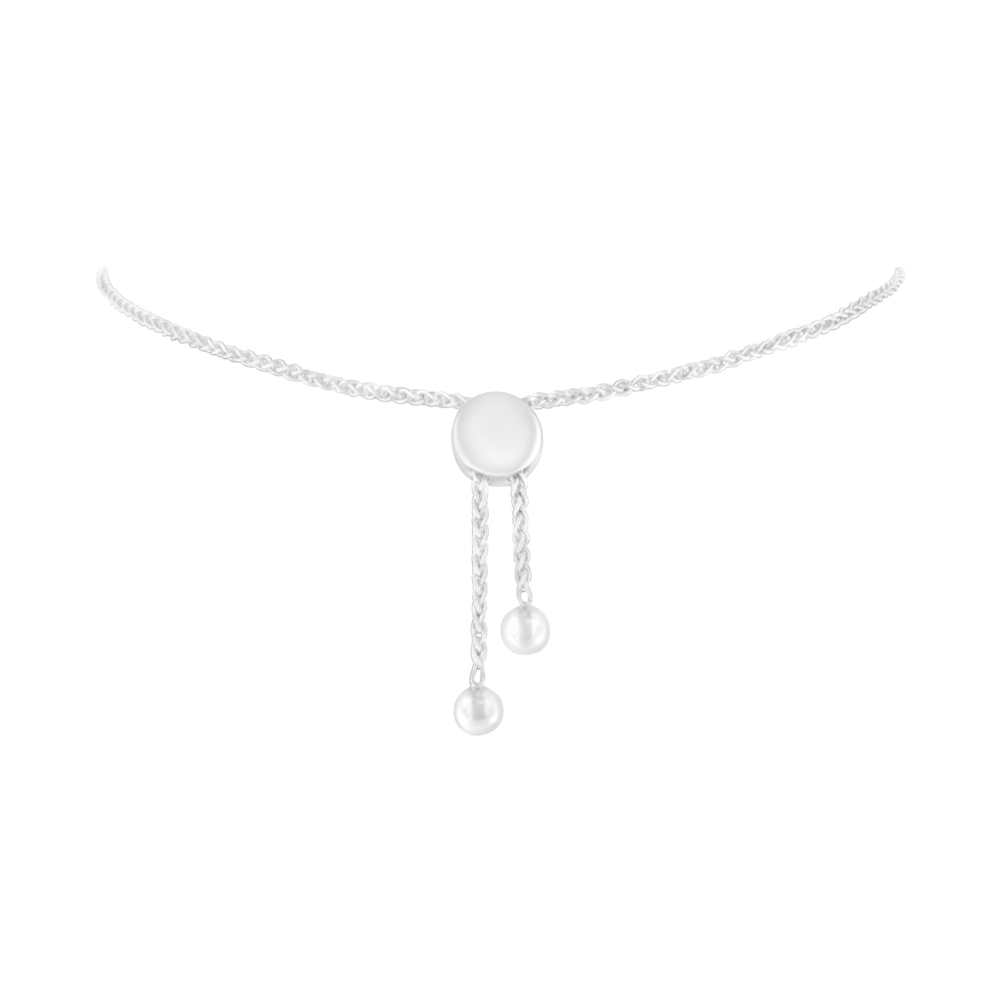 Sterling Silver Diamond Woven Heart Bolo Bracelet (0.1 cttw, H-I Color, I2-I3 Clarity) Bids.com