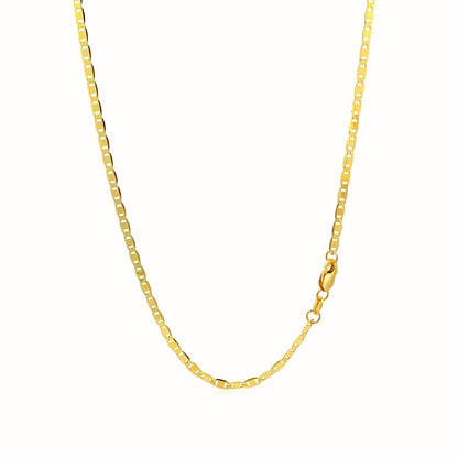 2.3mm 10k Yellow Gold Mariner Link Chain Bids.com