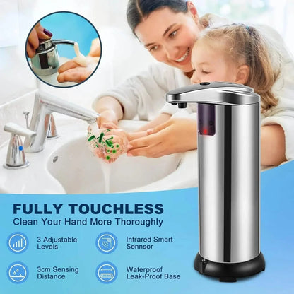 Stainless Steel Automatic Soap Dispenser DailySale