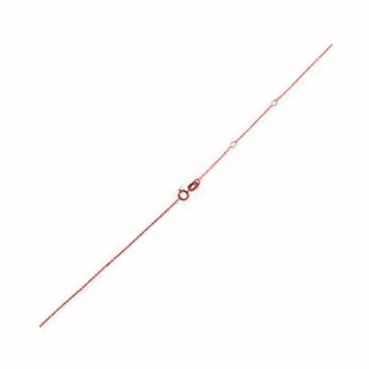Adjustable Cable Chain in 14k Rose Gold (0.97 mm) Bids.com