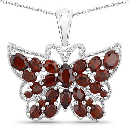 4.90 Carat Genuine Garnet .925 Sterling Silver Pendant Bids.com