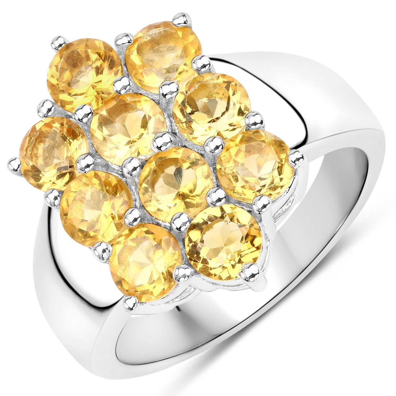 6.60 Carat Genuine Citrine .925 Sterling Silver 3 Piece Jewelry Set (Ring, Earrings, and Pendant w/ Chain) Bids.com
