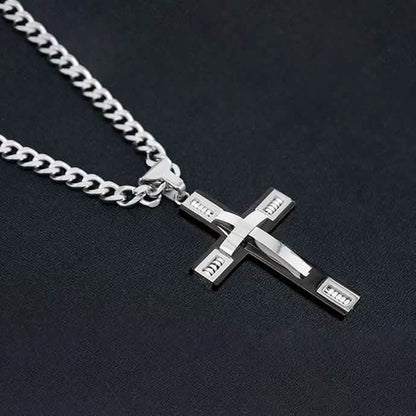 Men's Cross Necklaces in Stainless Steel DailySale
